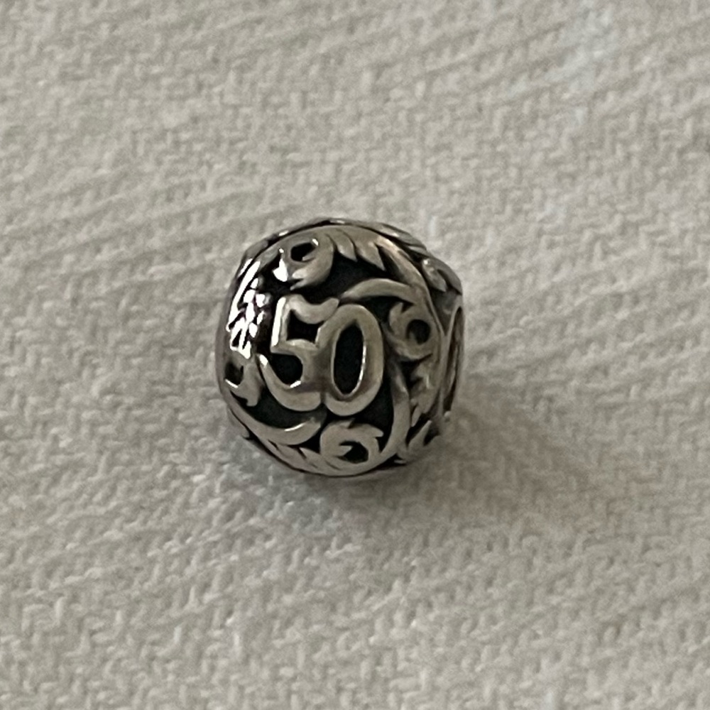 Chamilia "50 Milestone" Sterling Silver Charm